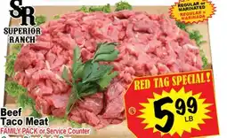 Superior Grocers Beef Taco Meat offer