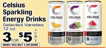 Superior Grocers Celsius Sparkling Energy Drinks offer