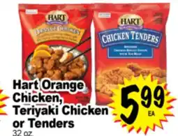 Superior Grocers Hart Orange Chicken, Teriyaki Chicken or Tenders offer