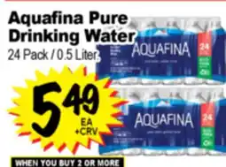 Superior Grocers Aquafina Pure Drinking Water offer