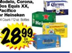 Superior Grocers Modelo, Corona, Dos Equis XX, Pacifico or Heineken offer