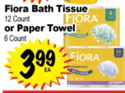 Superior Grocers Fiora Bath Tissue 12 Count or Paper Towel 12 Count offer