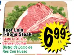 Superior Grocers Beef Loin T-Bone Steak offer