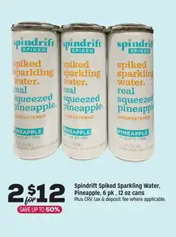 Grocery Outlet Spindrift Spiked Sparkling Water, Pineapple offer