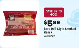 Grocery Outlet Deli Style Smoked Ham X offer
