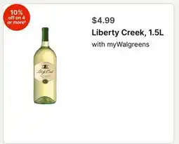 Walgreens Liberty Creek, 1.5L with offer