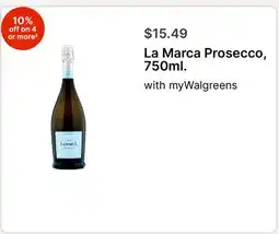 Walgreens La Marca Prosecco, 750ml offer