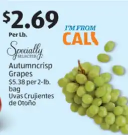 Aldi Autumncrisp Grapes offer