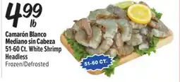 El Super Fresh White Shrimp Headless offer