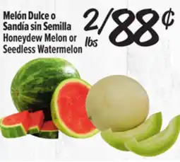 El Super Fresh Honeydew Melon or Seedless Watermelon offer