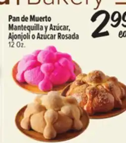 El Super Fresh Pan de Muerto Mantequilla y Azúcar Rosada offer