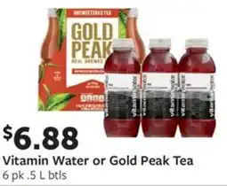 Fareway Vitamin Water or Gold Peak Tea offer