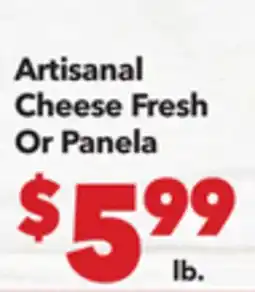 Vallarta Supermarkets Artisanal Cheese Fresh Or Panela offer