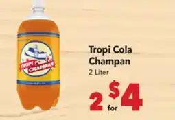 Vallarta Supermarkets Tropi Cola Champan offer