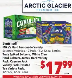 Vallarta Supermarkets Smirnoff Mike's Hard Lemonade Variety offer