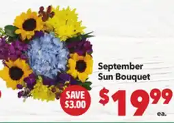 Vallarta Supermarkets September Sun Bouquet offer