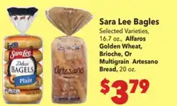 Vallarta Supermarkets Sara Lee Bagles offer