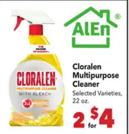 Vallarta Supermarkets Cloralen Multipurpose Cleaner offer