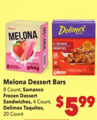 Vallarta Supermarkets Melona Dessert Bars offer