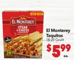 Vallarta Supermarkets El Monterey Taquitos offer
