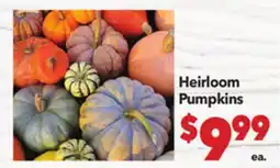 Vallarta Supermarkets Heirloom Pumpkins offer
