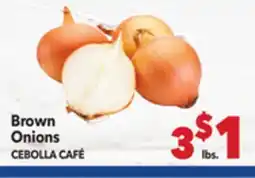 Vallarta Supermarkets Brown Onions / CEBOLLA CAFÉ offer