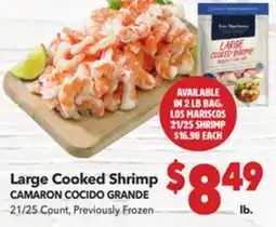 Vallarta Supermarkets Large Cooked Shrimp offer