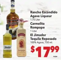 Vallarta Supermarkets Rancho Escondido Agave Liqueur offer