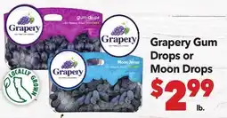 Vallarta Supermarkets Grapery Gum Drops or Moon Drops offer