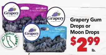 Vallarta Supermarkets Grapery Gum Drops or Moon Drops offer