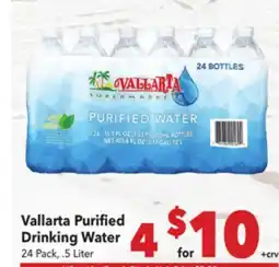 Vallarta Supermarkets Vallarta Purified Drinking Water offer