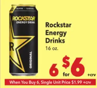 Vallarta Supermarkets Rockstar Energy Drinks offer