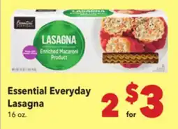 Vallarta Supermarkets Essential Everyday Lasagna offer