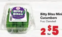 Vallarta Supermarkets Bitty Bites Mini Cucumbers offer