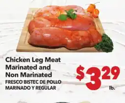 Vallarta Supermarkets Chicken Leg Meat Marinated and Non Marinated/FRESCO BISTEC DE POLLO MARINADO Y REGULAR offer