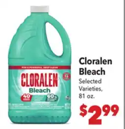 Vallarta Supermarkets Cloralen Bleach offer