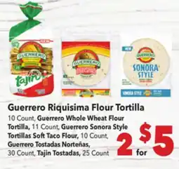 Vallarta Supermarkets Guerrero Riquisima Flour Tortilla offer