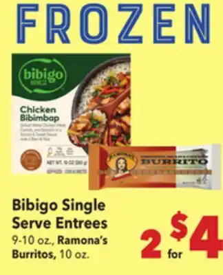 Vallarta Supermarkets Bibigo Single Serve Entrees offer