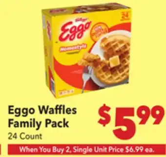 Vallarta Supermarkets Eggo Waffles Family Pack offer