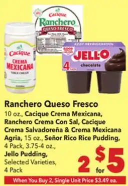 Vallarta Supermarkets Ranchero Queso Fresco offer