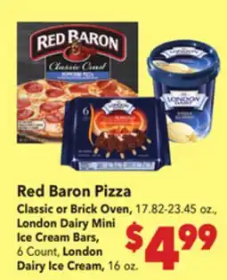 Vallarta Supermarkets Red Baron Pizza offer