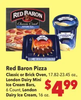 Vallarta Supermarkets Red Baron Pizza offer