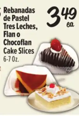 El Super Tres Leches, Flan o Chocoflan Cake Slices offer