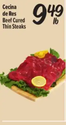 El Super Beef Cured Thin Steaks offer