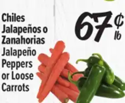 El Super Jalapeño Peppers or Loose Carrots offer