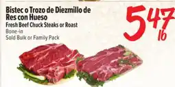 El Super Fresh Beef Chuck Steaks or Roast offer
