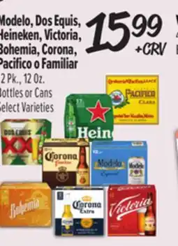 El Super Modelo, Dos Equis,Heineken, Victoria,Bohemia, Corona,Pacifico o Familiar offer
