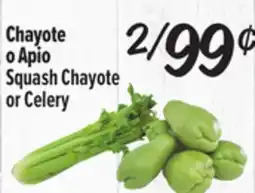 El Super Squash Chayote or Celery offer