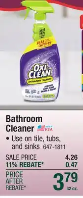 Menards Bathroom Cleaner offer