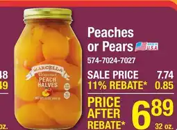Menards Peaches or Pears offer